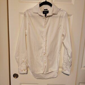 Awareness Kenneth Cole Slim Fit Non Iron Button Down Collared Shirt White